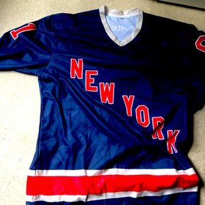 New York Rangers jersey navy blue for Rick Nash by Reebok.